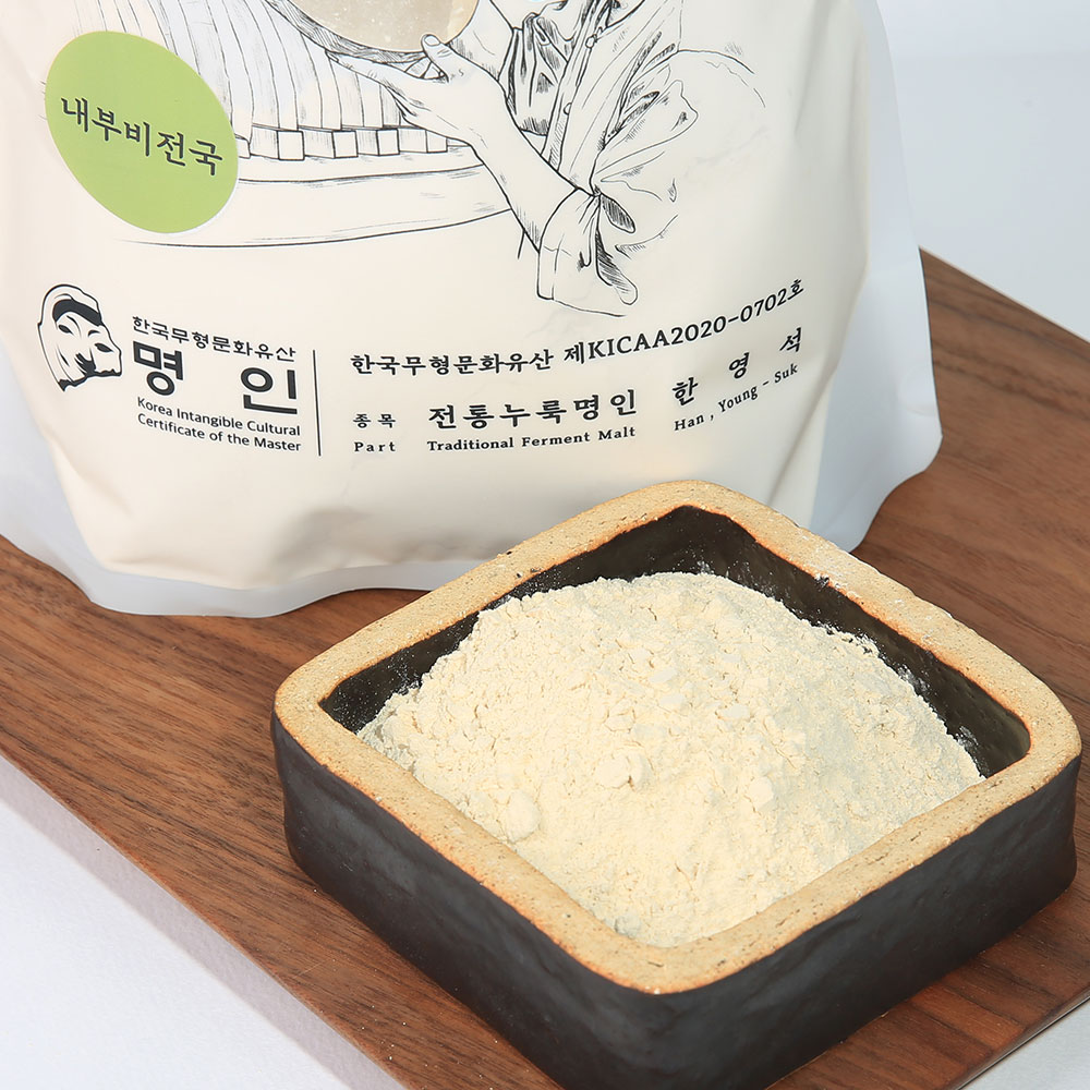 누룩명인 한영석이 띄운 명품 전통발효국 내부비전국(밀,녹두,기장) 1kg : 한영석의발효연구소