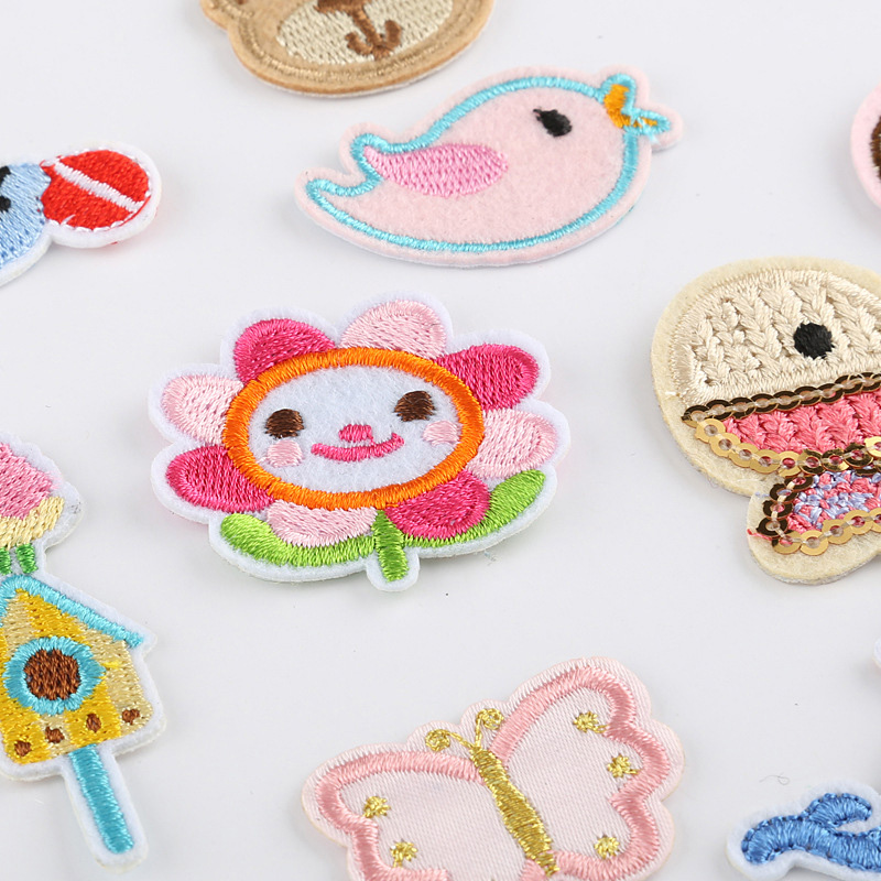 동화나라 와펜 39개 풀set 자수 꿀벌 곤충 동식물 곰돌이 고래 개구리 나비 자동차 : Ladybug