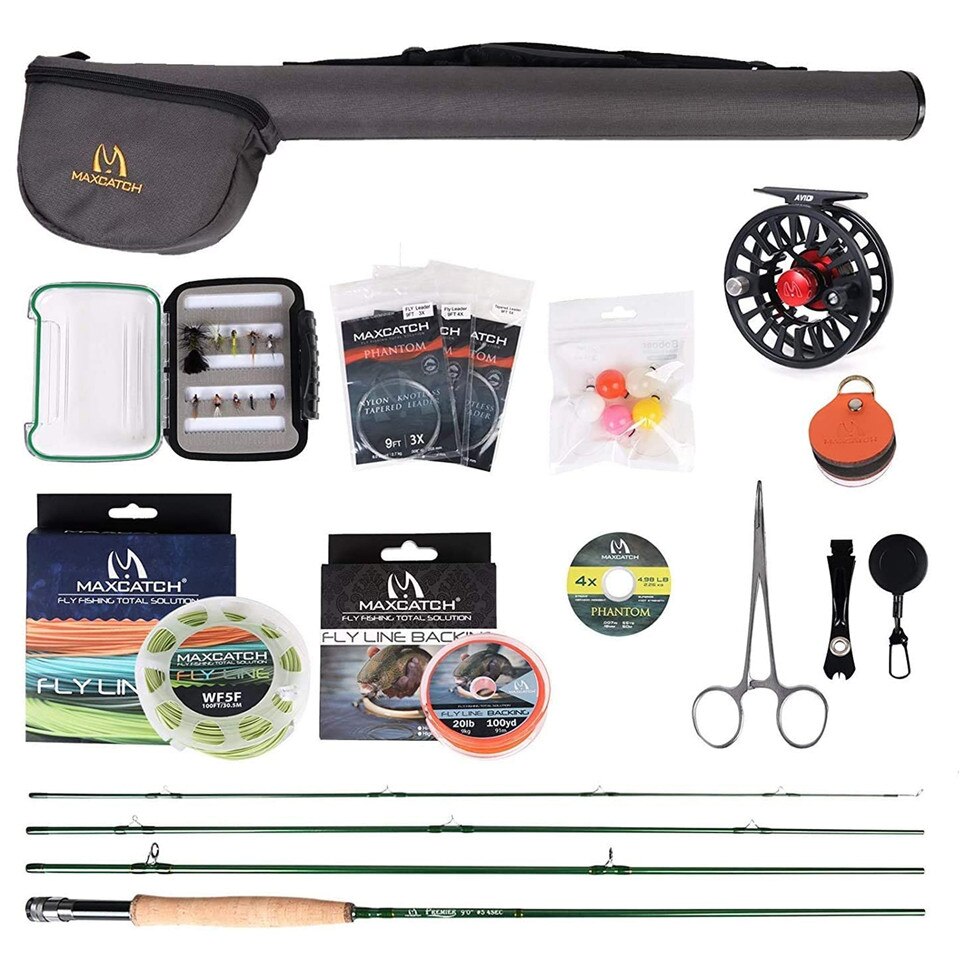 Maxcatch-Kit completo de caña de pescar Maxcatch Premier 8 6  93-8WT : 와마트