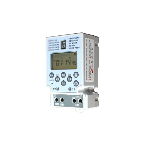 SST-24SD 4단자20A 신성계전 전자식 디지털 타임스위치 24시간 일주일 타이머 : 풍한전기상사