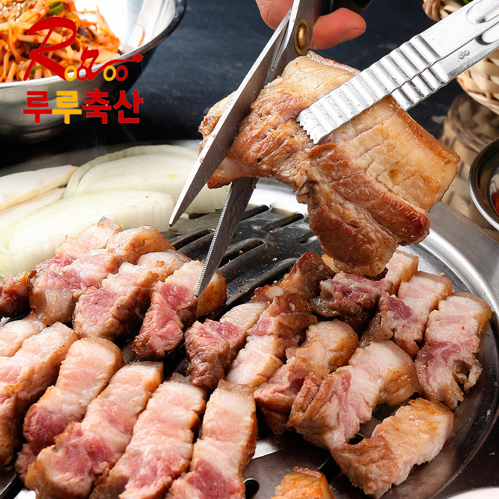 [루루축산] 국내산 생삼겹살 구이용 300g (냉장 국내산 돼지고기) : 루루축산