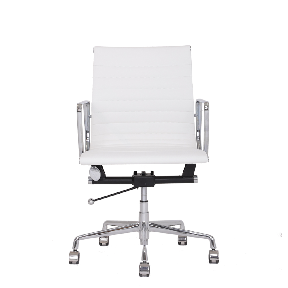 임스체어 오피스 체어 사무용 의자 eames 안락 의자 알루미늄 인조가죽(PU) 화이트 : 휘게체어