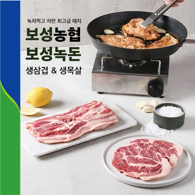 보성농협 보성녹돈 녹돈 목살 삼겹살 500g : 보성농협몰