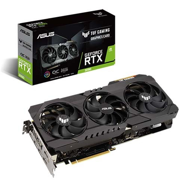 아수스 ASUS TUF Gaming 지포스 RTX 3090 O24G OC D6X 24GB 그래픽카드 : 컴스타일PC