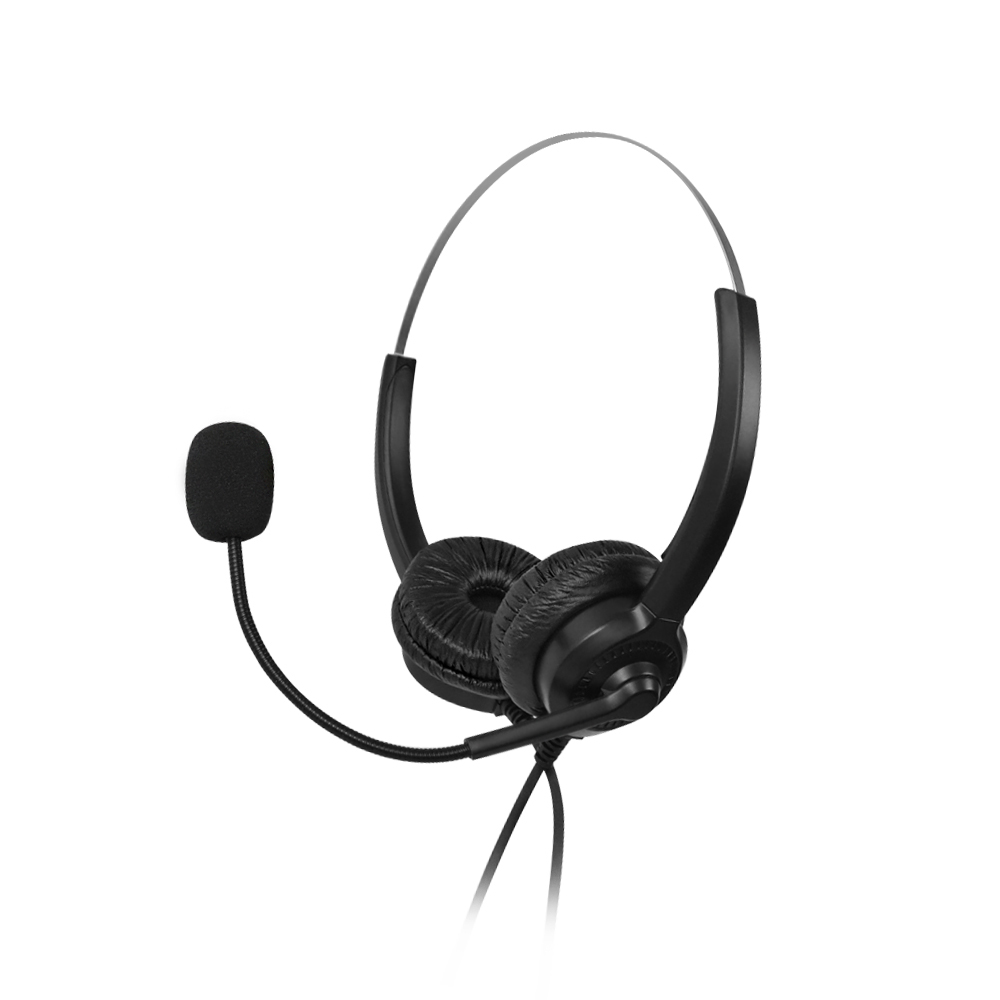 가벼운 어학용 인강용 화상회의 헤드셋 콜센터 헤드셋 마이크 : Ohbrand