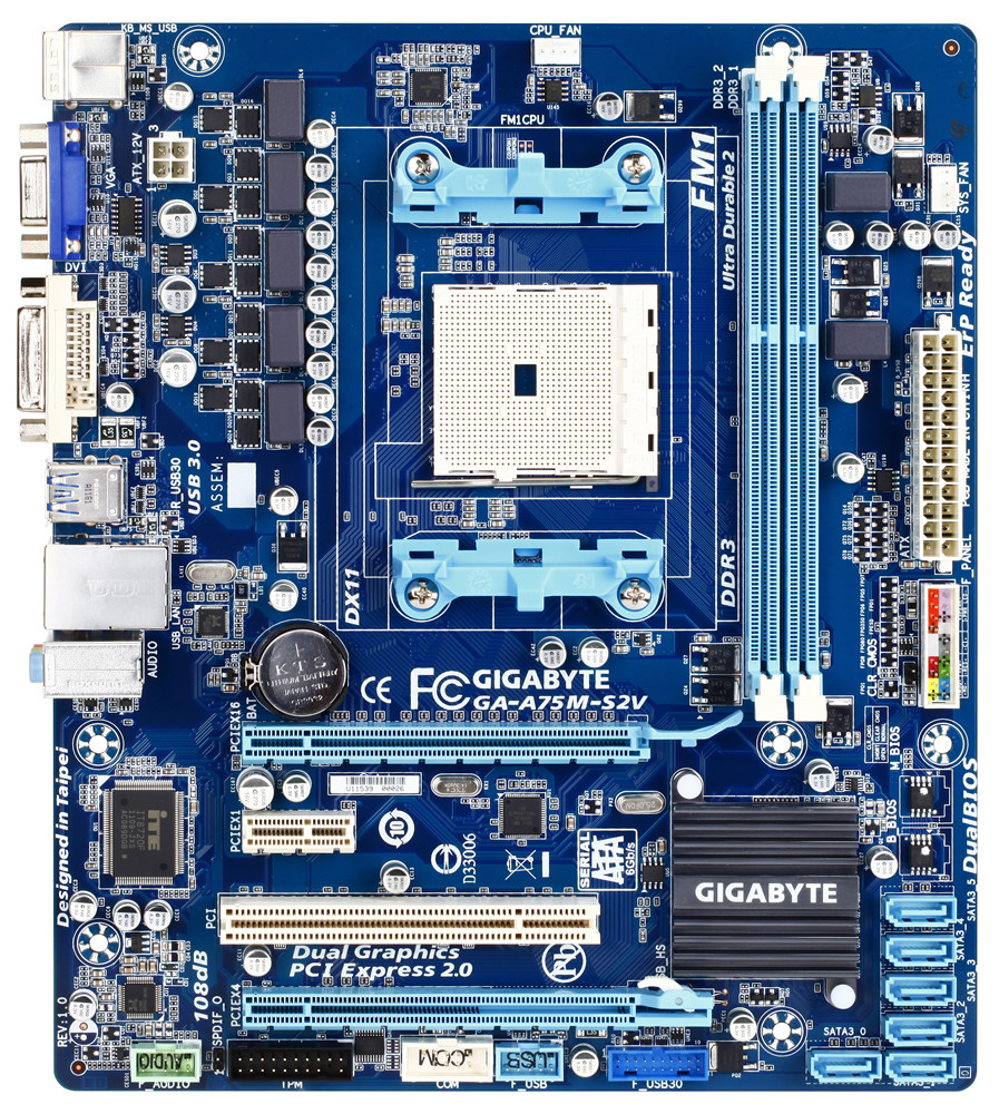 Gigabyte GA-A75M-S2V FM1 : 제로원텍