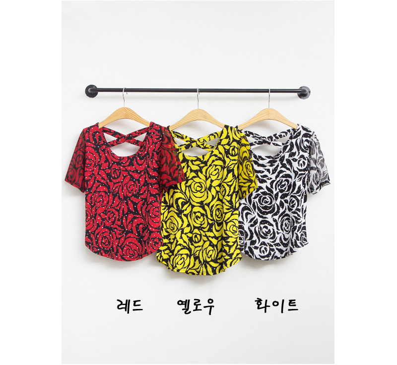 귀여운 장미 댄스 블라우스 라인 모던 밸리 라틴 줌바 차밍 스포츠 댄스복 여성 40 50대 : 차차퀸