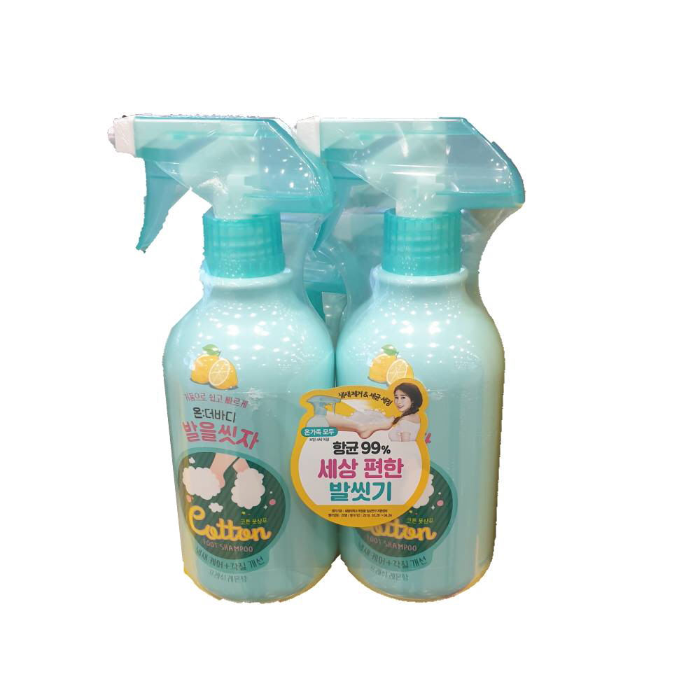 발냄새제거제 온더바디 풋 샴푸 510ML 2개 : 어메이징홀세일
