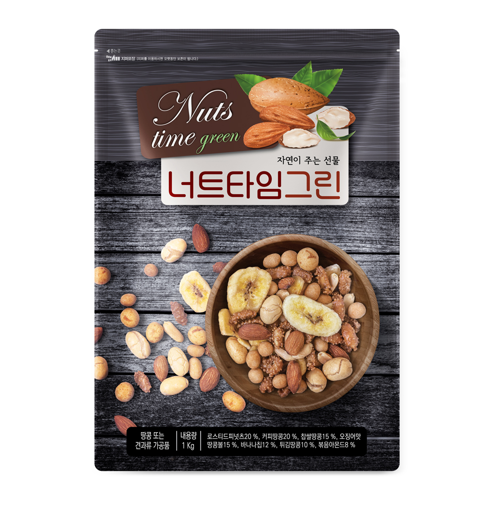 투데이넛 너트타임 그린 1kg, 1개입 (리필포장) / 믹스넛 믹스넛츠 견과류믹스 : 해맑음푸드