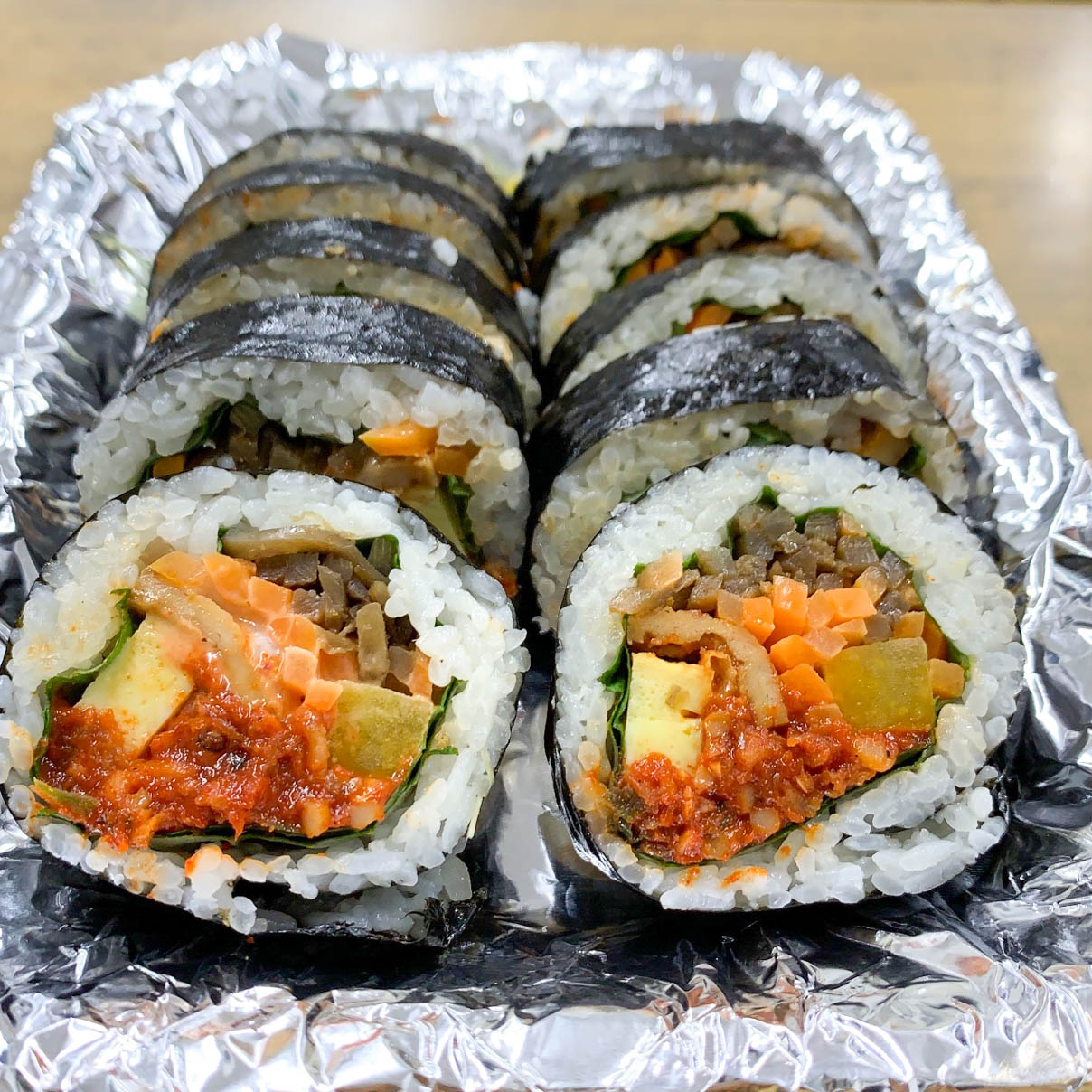 [김해시 배달] 입맛 돋우는 매콤김밥 1줄 [동상 참손맛] : 동네시장 장보기