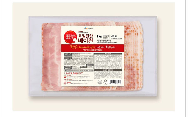 CJ 쉐프솔루션 육질탄탄 베이컨 1kg 냉동 / 베이컨,베이컨말이 : 호호푸드