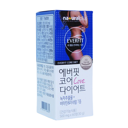 에버핏 코어 다이어트 60정 녹차추출물 비타민 함유 혈중콜레스테롤 개선 체지방 감소 : 벨로아스킨