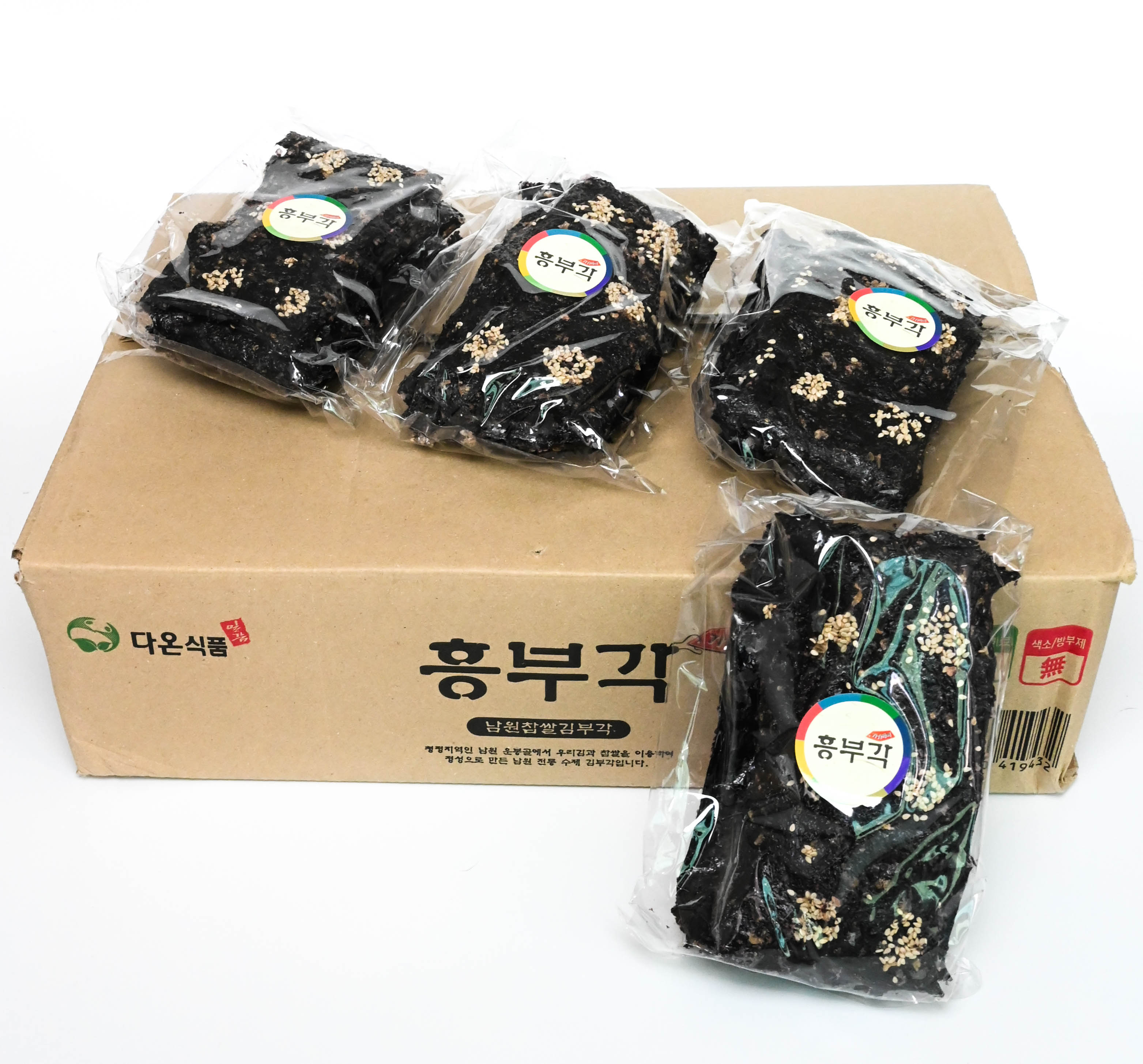 흥부각기가막혀 남원찹쌀 마른 김부각 10장 x 8팩 명절선물 맥주안주 : 흥부각 기가막혀