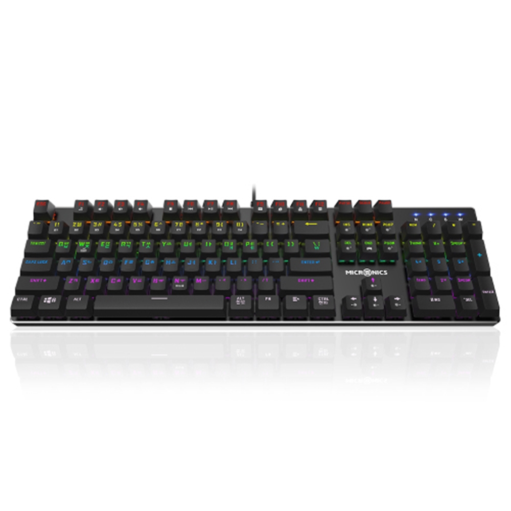 MANIC ZERO PLUS 유선 알루미늄 비키스타일 LED PC방 게이밍 기계식 키보드 : KSmarket