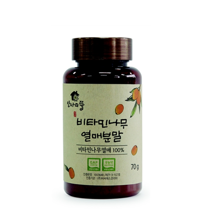 천연비타민 열매분말  70g,국내산,유기농/ 안나의뜰 : 비타민나무 안나의뜰 쇼핑몰