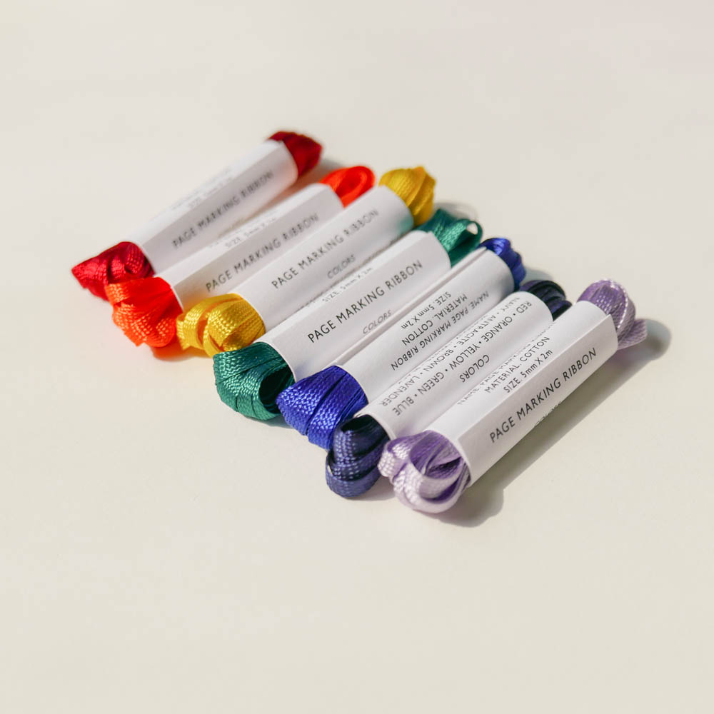 가름끈 12colors - Page marking ribbon 북바인딩 : 바인드 썸띵