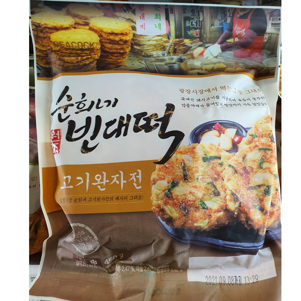 PEACOCK 피코크 순희네 빈대떡 고기완자전 450g : JSKH샵