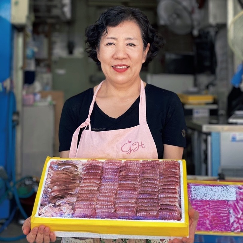 60년 전통 국산 목포 대청도 흑산도홍어 500g 1kg 홍어애 껍질묵 : 목포금성수산