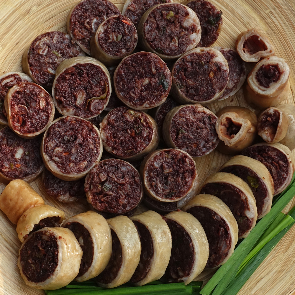 전주 막창순대 1kg 암뽕 당면없는 선지가득 돼지내장 토종 고급 오소리감투 왕순대 국내산 : 어양토속순대