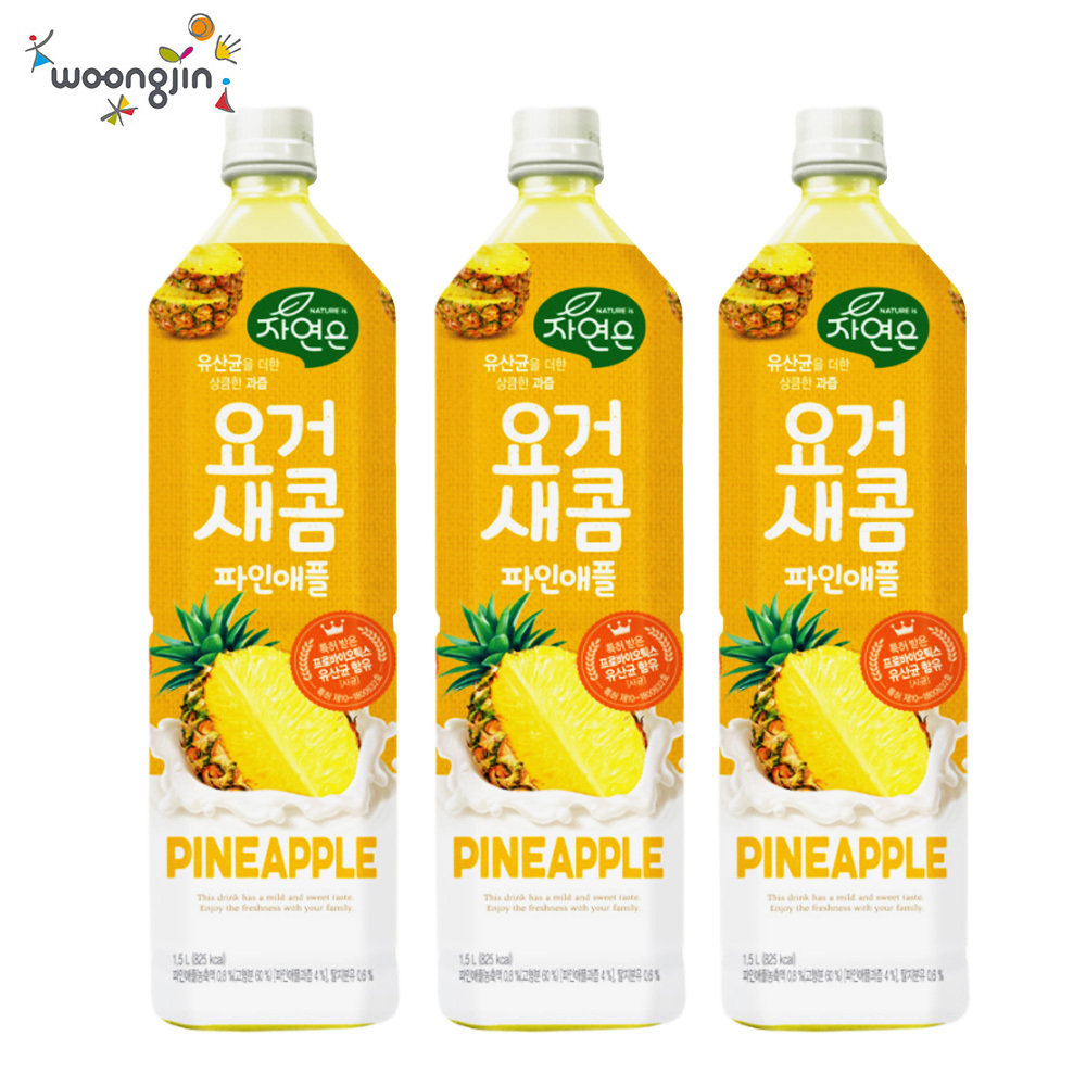 웅진 자연은 요거새콤파인애플 1.5L 12개 파인애플쥬스 파인애플주스 : 태동마트