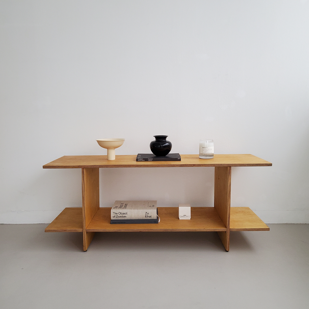 [그레이맨션] HIFI Bench Shelves 우드 벤치 수납장 미드센추리 미니 벤치 자작나무 : GREY MANSION