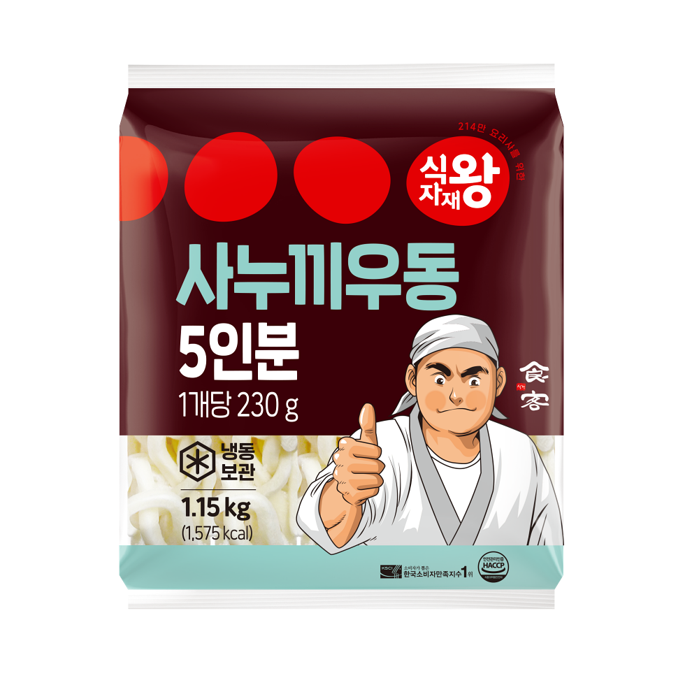 식자재왕 사누끼우동 (230gx5개) 1.15kg : 식자재왕