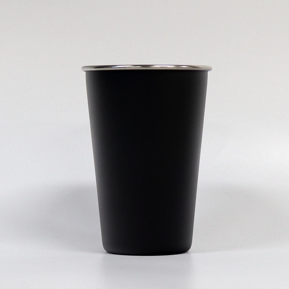 무광 블랙 스텐컵 500ml 카페용 예쁜 아이스 얼음 물 아아 컵 스텐레스 스테인리스 캠핑 : 드림패키지
