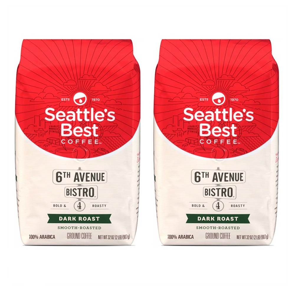 Seattles Best Coffee 6th Avenue Bistro Dark Roast 시애틀스 베스트 커피 에비뉴 비스트로 다크 로스트 907g 2팩 : Tany