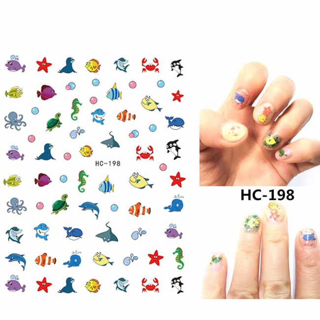 S191 HC198 바다이야기 네일아트 데코 스티커 : 뷰티써플라이