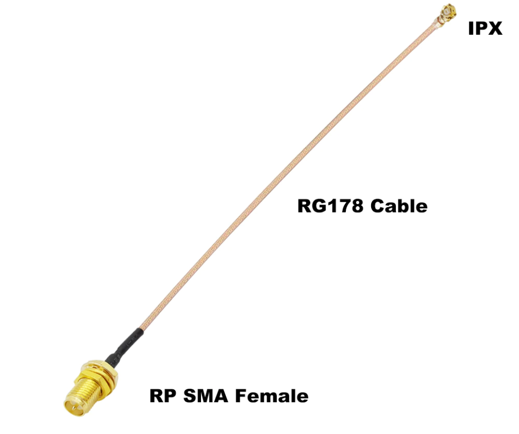 RP SMA / IPX pigtail 안테나 케이블 7260등 무선기기를 안테나에 연결 : 붐테크