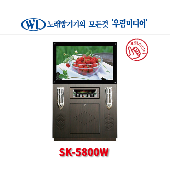 노래방 케이스 32인치 SK-5800W (반주기별매) ➡코인노래방기기/동전노래방기계/코인.동전.부스노래방 인테리어 및 창업 전문업체 : 우림미디어