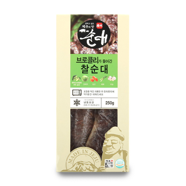 탐모라식품 제주 순대 골라담기 (찹쌀, 한치, 브로콜리, 김치) 250g : CHOISCHOICE