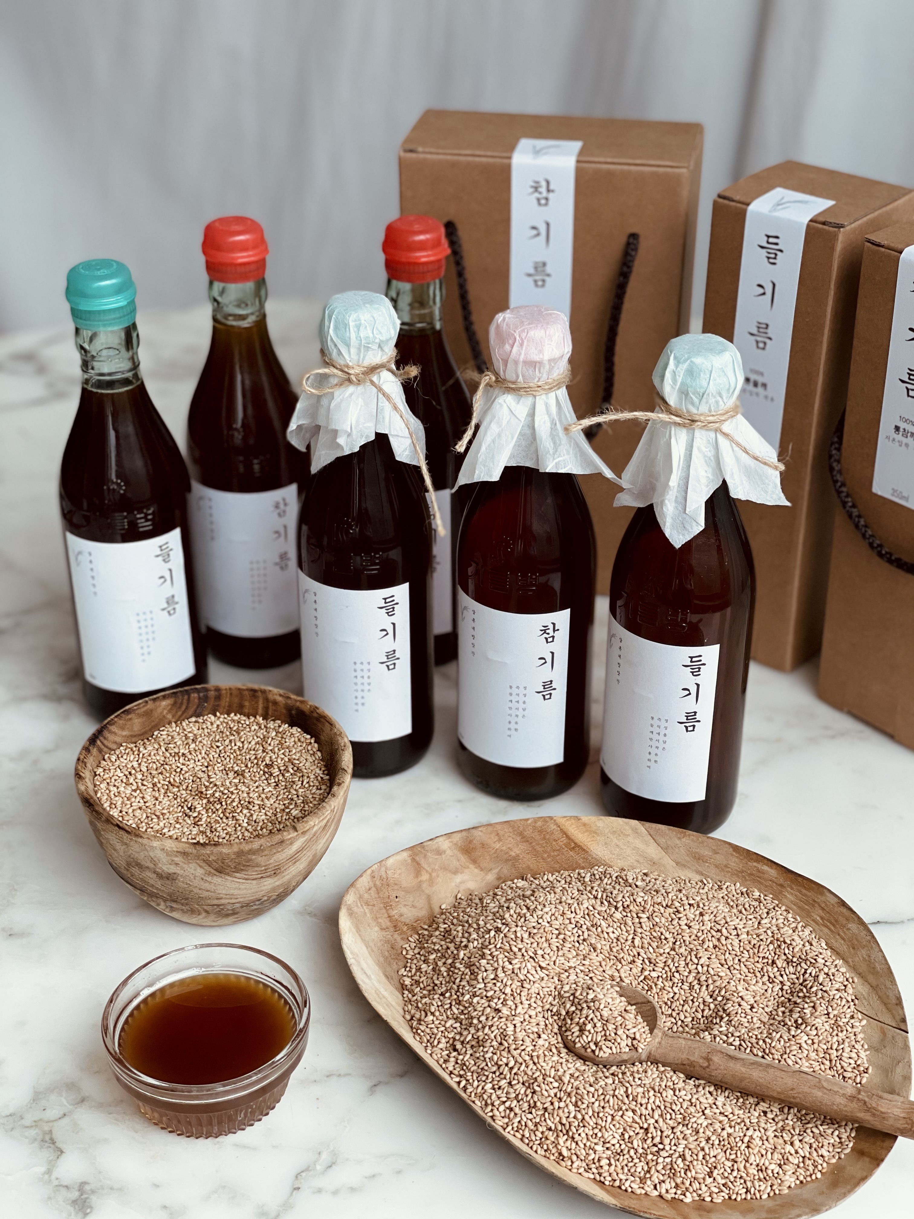 [국산]통참깨 통들깨100%저온압착로스팅 참기름들기름350ml(삼촌네 방앗간)/국산 : 삼촌네방앗간