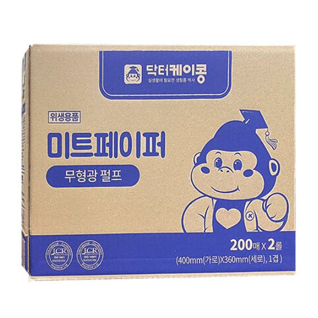 닥터케이콩 미트페이퍼 200매 x 2롤 : 주식회사 미컴퍼니