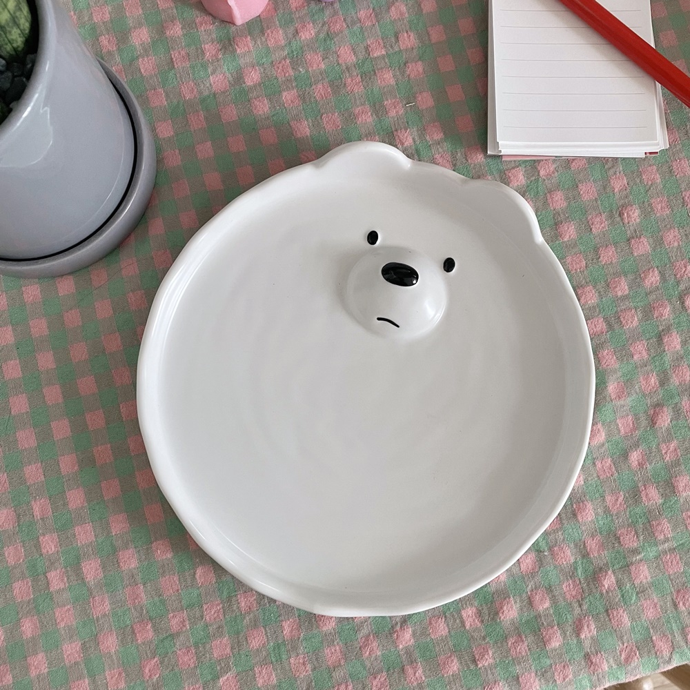북극곰 접시 곰돌이접시 귀여운 그릇 디저트접시 집들이선물 홈카페 : 구메구메 홈