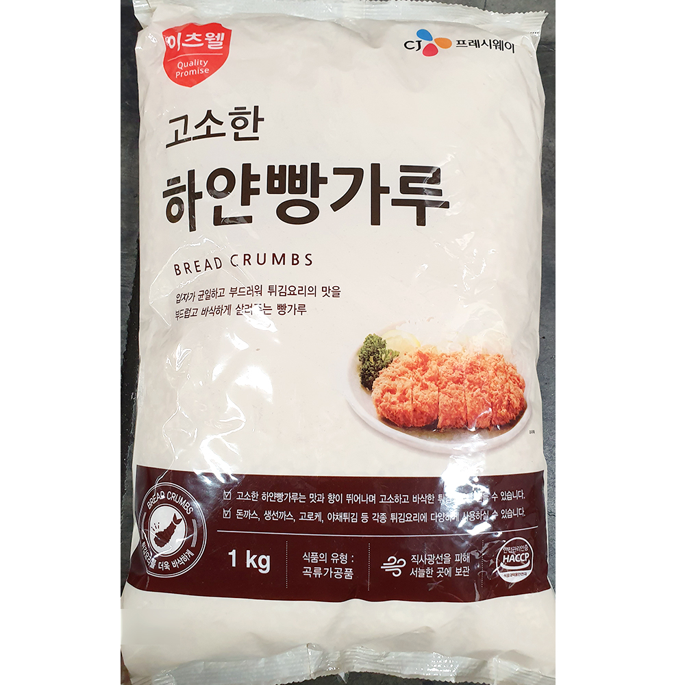 빵가루(이츠웰 1kg)X6 업소용 고소한 돈까스빵가루 : 싼대로마트