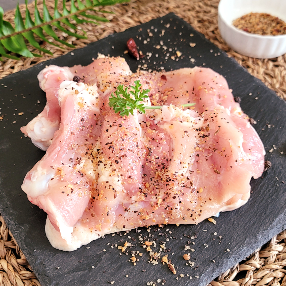 달수 허브솔트 닭다리살 춘천 소금닭갈비 1kg : 성화푸드