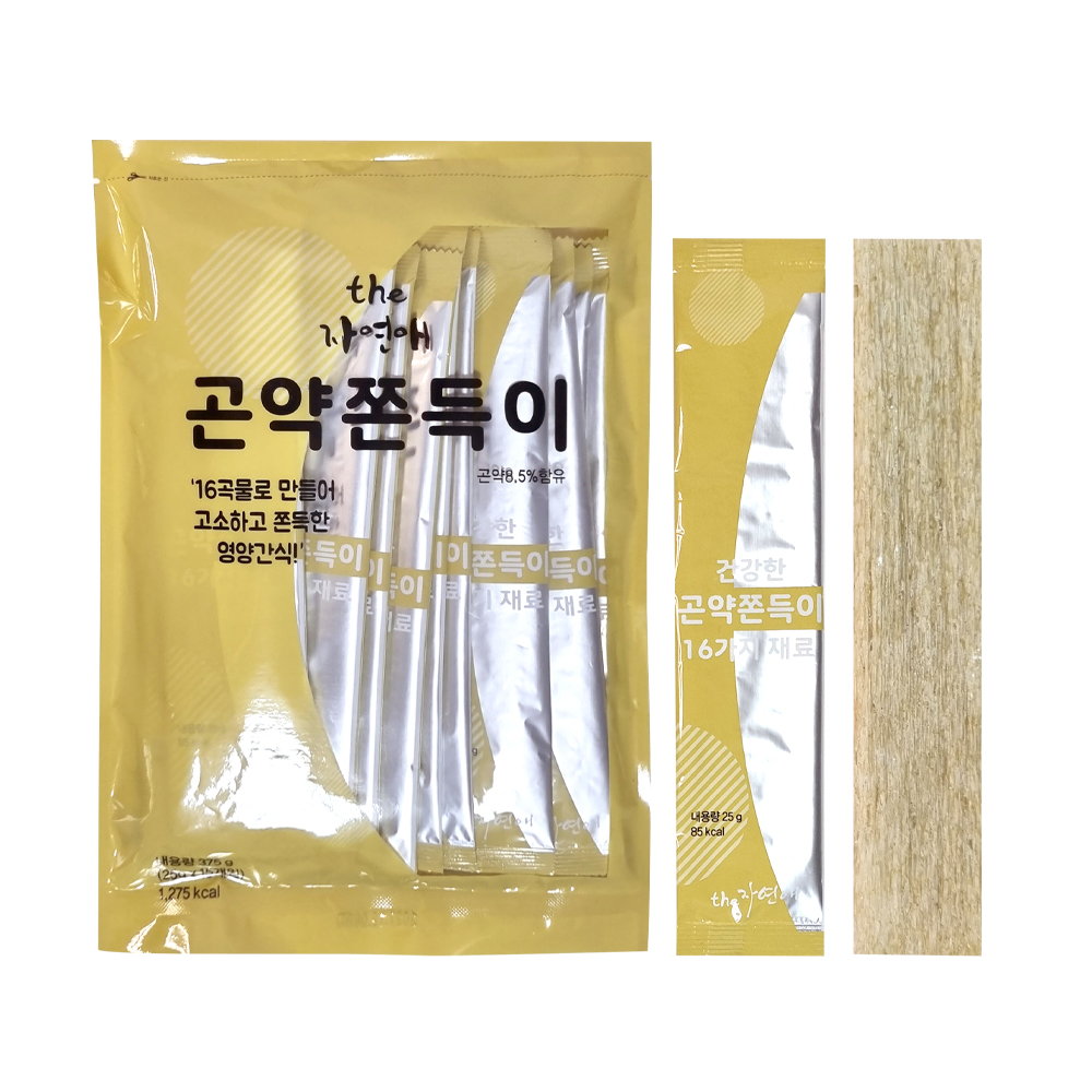 the자연애 16곡물 곤약쫀득이(15개/1봉지) : 팜갤러리
