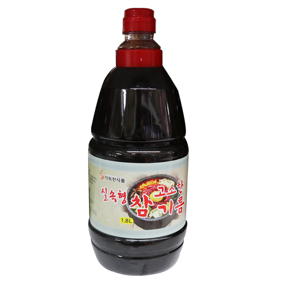 가득찬식품 실속형 참고소한참기름1.8L 12개 1박스 : 달인식자재마트