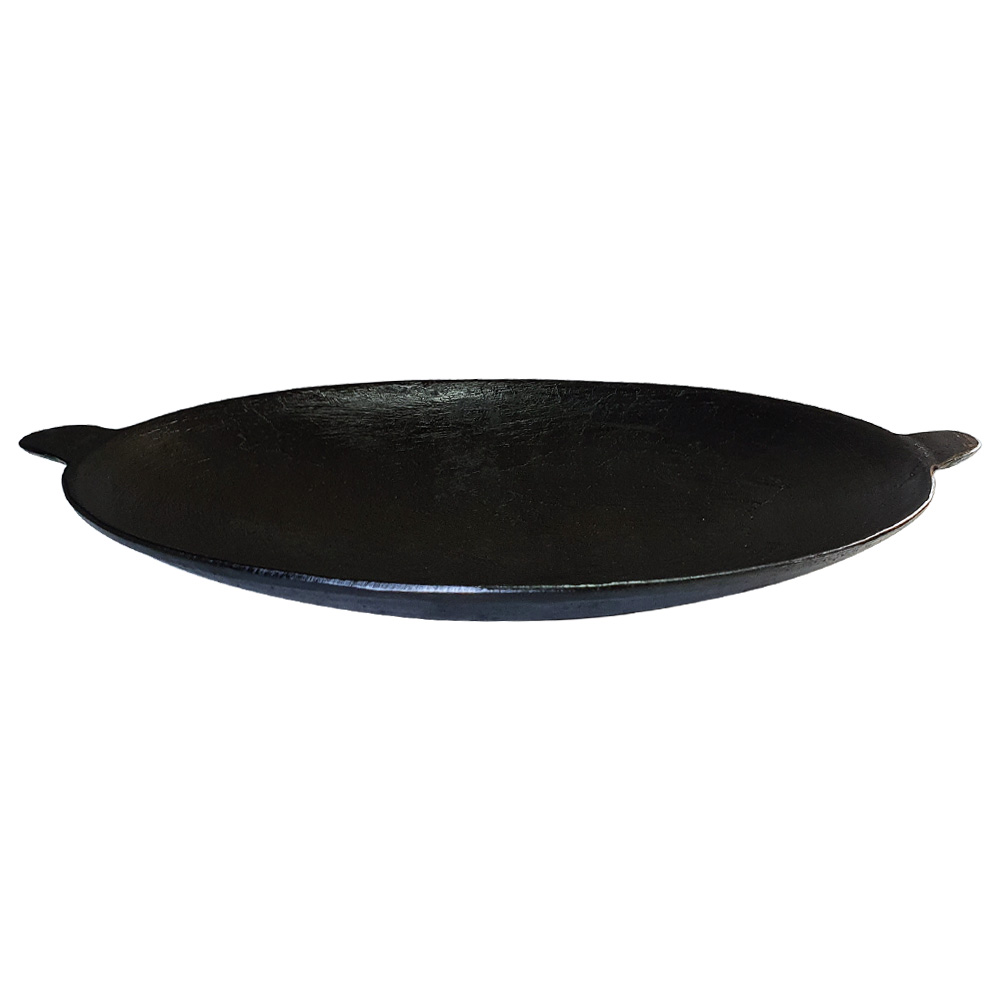 전통방식 무쇠전골팬 30에서 37cm 삼겹살불판 볶음밥 라면 부대찌개 캠핑용 그리들 : 죽마고우