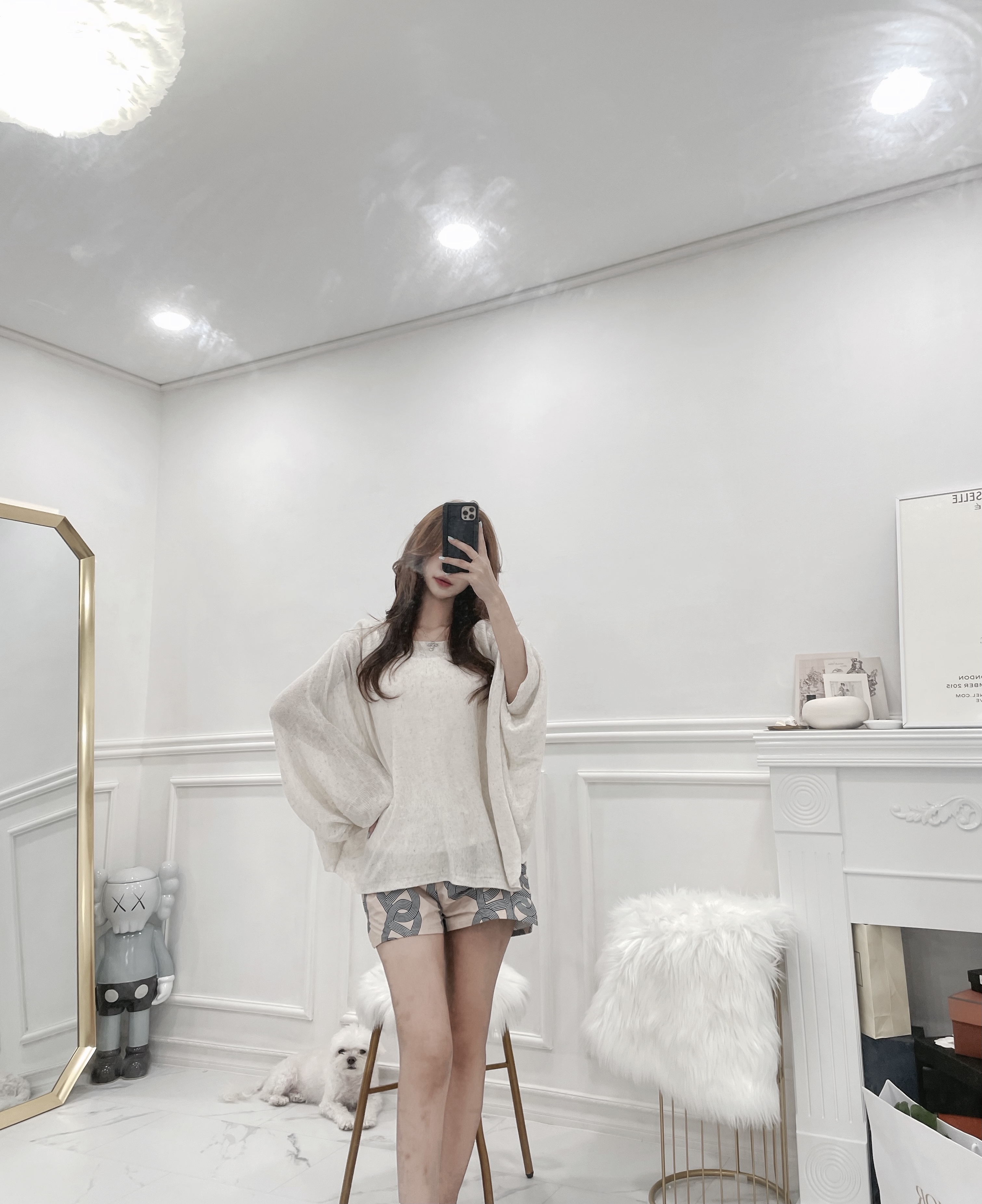 [비안느] 린넨 케이프 판쵸 니트 (3 color) : 비안느 Bianne