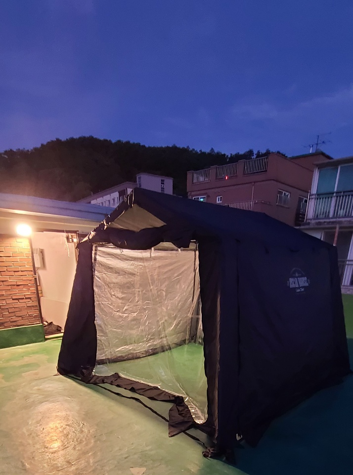 텐트 우레탄창 카즈미 오스카 하우스 전면 일체형 지퍼 윈터캠핑 : winter camping