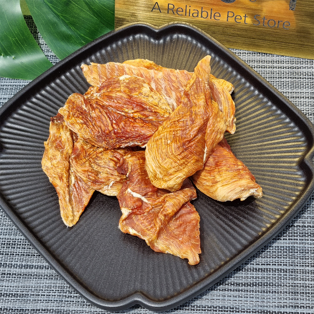 견점방 닭가슴살 슬라이스 300g 통건조 고단백 저지방 강아지 다이어트 수제 닭고기 간식 : 견 점 방