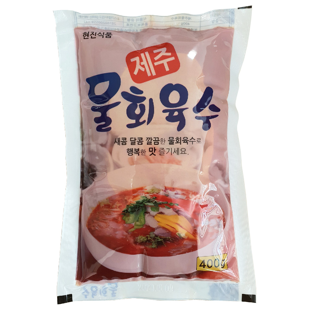 현진식품 물회육수  400g x 10팩 제주 물회 양념 소스 : 솔그린