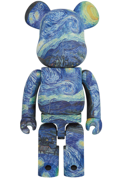 베어브릭 고흐 별이 빛나는 밤 1000% 반고흐 별밤 BEARBRICK Gogh The Starry Night : 미스박의 아트날다