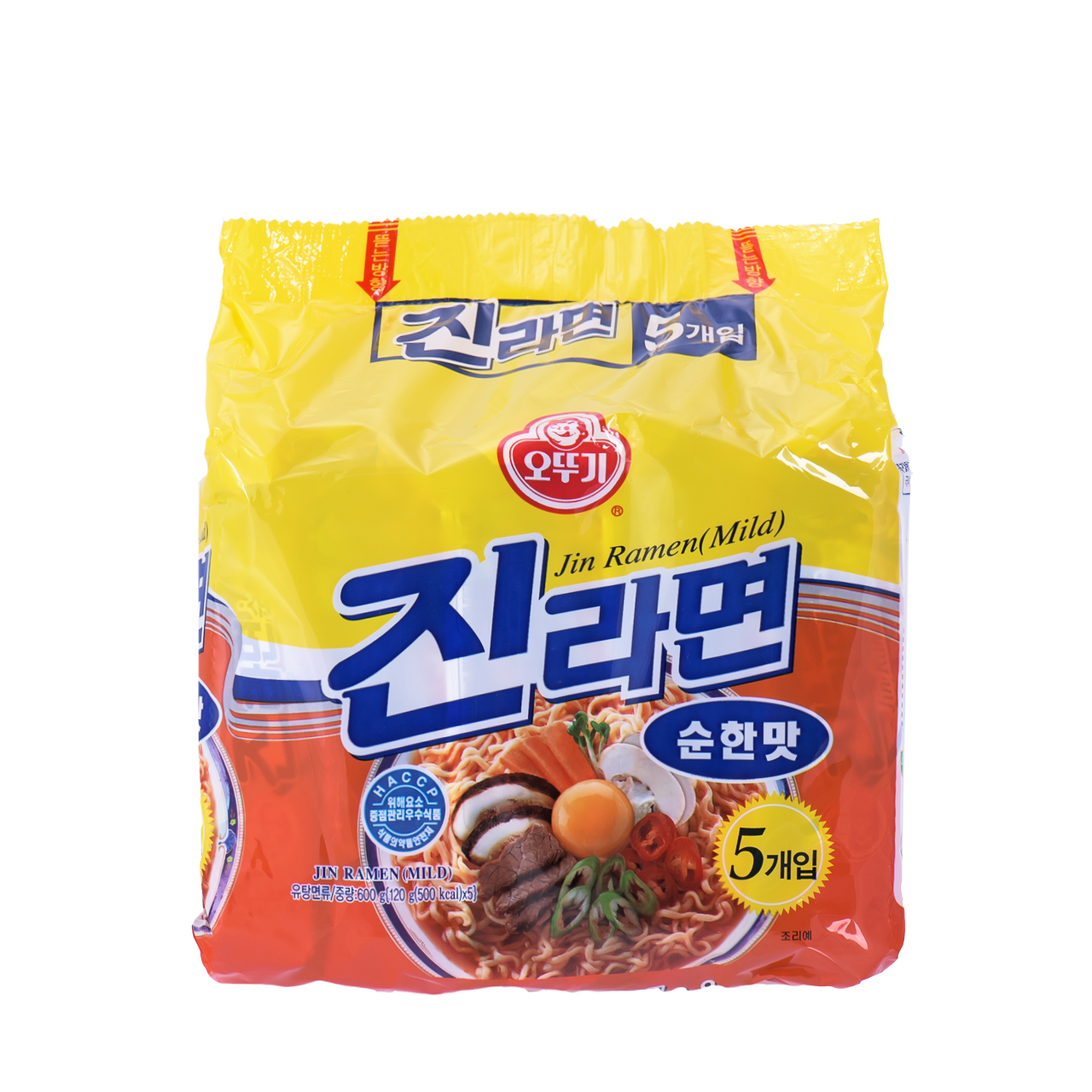 오뚜기 진라면 순한맛120g x 5입 : 청정식자재전문마트