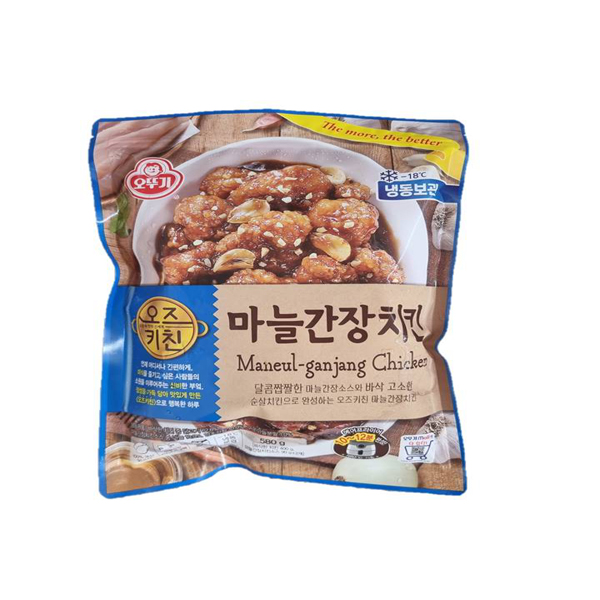 오뚜기 오즈키친 양념치킨 580g / 마늘간장치킨 580g /택1 : 티에치식품