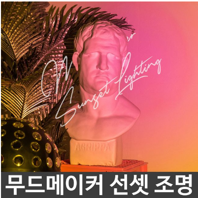 무드 메이커 선셋조명 인테리어 포인트 감성 조명 자연친화 공간 선셋룸 : ALPHONSUS
