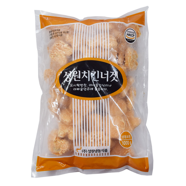 성원 치킨 너겟 1kg 2개 냉동식품 튀김류 : 래오