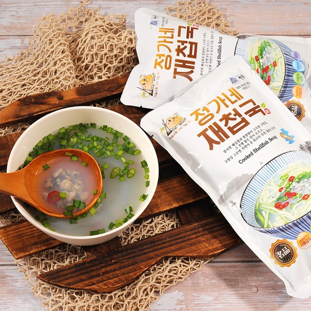 정가네  재첩국 500gx10팩(선물용) : 섬진강고향집식품